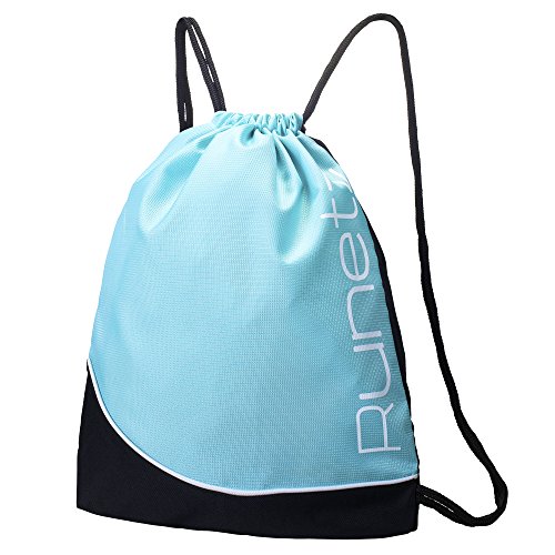 Runetz - Sackpack Drawstring Gym Bag String Backpack Inside Pocket - Teal