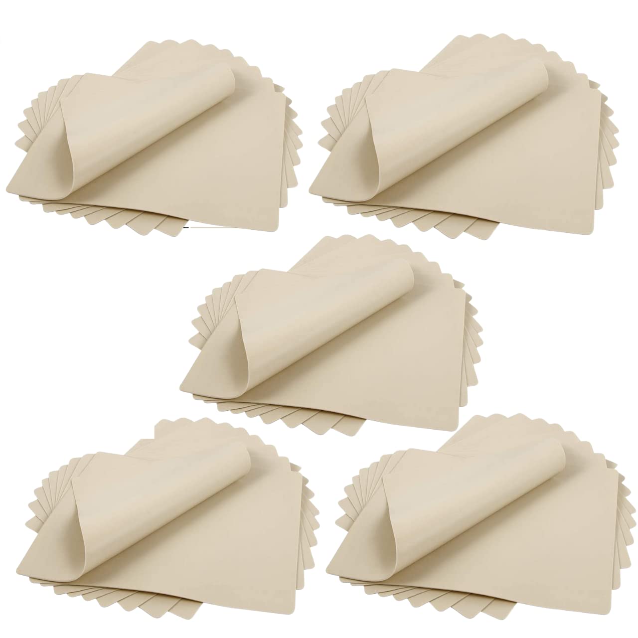 Tattoo Skin GLAMZA Tattoo Practice Skin x50 Fake Blank Synthetic Tattooing Sheets (8x6”)