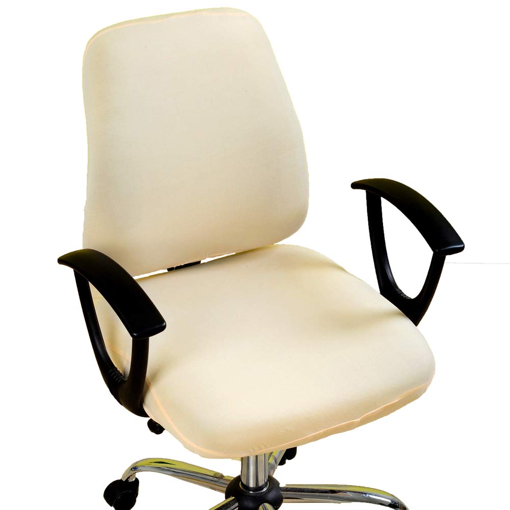 wonderfulwu Stretch Chair Covers Spandex Office Computer Chair Cover Removable Washable Rotate Swivel Chair Protective Covers