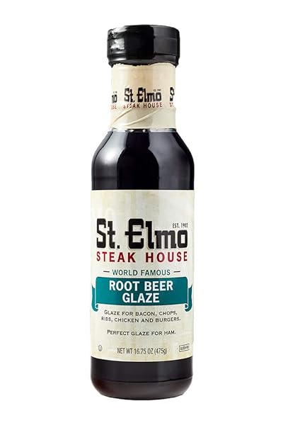 ST. ELMO ROOT BEER GLAZE, GREAT SAUCE AND MARINADE FOR WINGS, RIBS, BURGERS, AND MORE