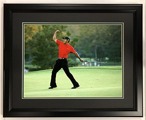 Legends Never Die Tiger Woods - 2005 Masters Champion - 18" x 22" Framed Double Matted Photo