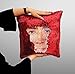 Nicolas Cage Sequin Pillow, Sequin Pillowcase, Two Color Pillow, Gift for her, Gift for him, Magic Pillow, Mermaid Pillow, Scales Pillow Cover, Funny Pillow (Cover Only)