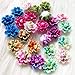 QianCraftKits 140Pcs Resin Flowers Layered Daisy Flower Resin Flatback Cabochon for DIY Phone Case/Scrapbooking/Craft Decoration 12mm(140pc,7colors) (style1)