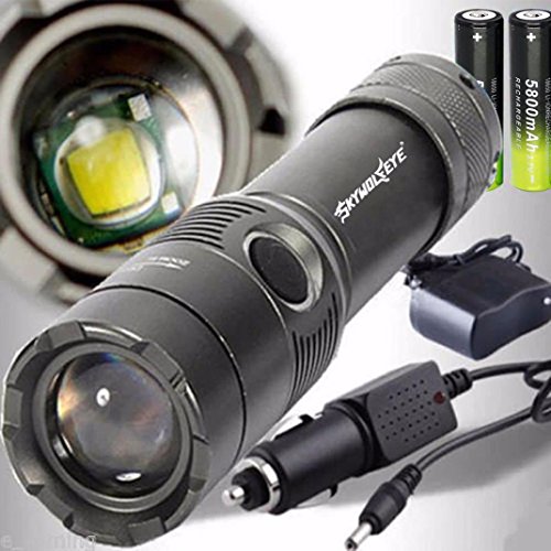 SKY WOLF EYE Flashlight, AMA(TM) 3500LM XML T6 Rechargeable Flashlight