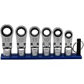 VIM 6 PC. 12PT Nano Flex Offset RATCHETING Attachment Set - 3/8" Drive (8-13MM)