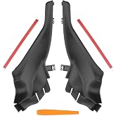 VelvetunVillay Windshield Wiper Cowl Cover Trim Panel Driver and Passenger Side Fit for Jeep Cherokee 2014 2015 2016 2017 2018 Replace 68102560AE 68102560AC