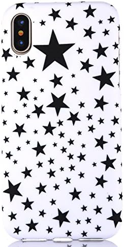 iPhone X Case, Xaviness Love Star Pattern Case [High Impact][noctilucent] Soft TPU Bumper Cushion for iPhone X (Style 06)