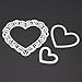 Whitelotous Cutting Dies Stencil Metal Mould for DIY Scrapbook Album Paper Card (3 PCs Love Heart)