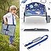Kids Travel Tray, Car Seat Travel Tray With Colorful Space Top Toddler Car Seat Activity Tray More Organizer Pockets Large iPad & Cup Holder Car Seat Table For Stroller Airplane