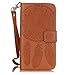 Galaxy S5 Case, JAHOLAN Dream Catcher Pattern Stand Flip Case Samsung S5 Wallet Case Premium PU Protective Leather Case for Samsung Galaxy S5 (Brown)