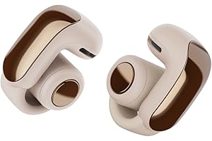 Bose Ultra Open Earbuds - Bluetooth Open Ear Earbuds with OpenAudio for Awareness, Clip-On Design for Comfort, Water Resistant, Up to 48 Hrs of Playtime, Driftwood Sand - Limited Edition Color
