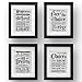 akeke Harry Potter Quotes & Sayings Vintage Book Art Prints - Set of 4-8