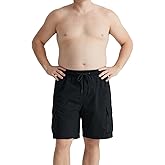 wulanhada Men Big and Tall Cargo Shorts Quick Dry Work Shorts Outdoor Casual Summer Hiking Pants with Multi Pockets