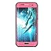 Eazewell Durable Ultra Slim 100% Water Resistant Skin Waterproof Case Shockproof Crashproof Dustproof Hard Shell Protective Box Rugged Cover for Samsung Galaxy S7 edge SM-G935 (Pink)