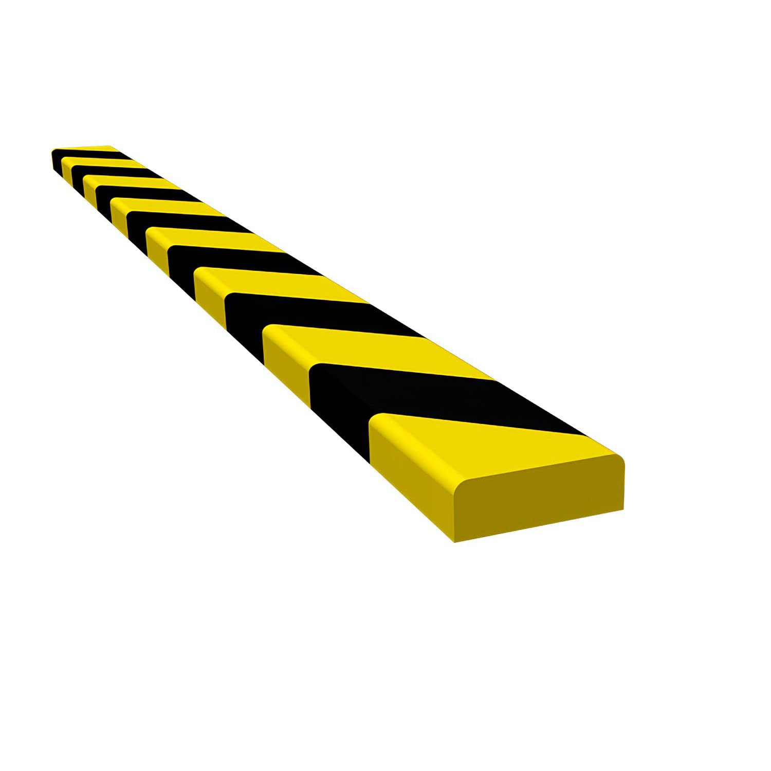Allcam WRP4YB PU Foam Strips Wall Bumpers with Hi-Vis Yellow/Black Stripes for Extra Safety Protection