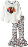 Mud Pie Little Girls' Turkey Tunic and Legging Set, Multi, 3T