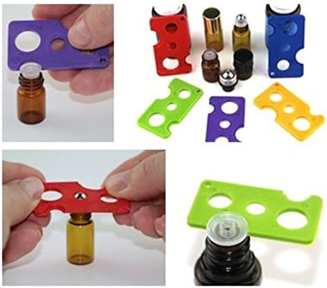 Essential Oils Opener, Skeyhaly Roller Bottle Accessory to Easily Remove Roller Caps and Orifice Reducer Inserts on Most Young Living , Pack of 5