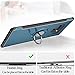 Hayder Galaxy Note 9 Case, Car Magnetic Kickstand 360 Degree Ring Holder Protection Cover (Cyan-blue)