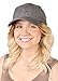 H-6BA3-51 Faux Suede Baseball Cap - Heather Grey