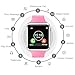 COSROLE Bluetooth Smart Watch, A1 Touch Screen Smart Wrist Watch with 8GB SD Card & Two Batteries & Screen Protector for Samsung Xiaomi Huawei Sony HTC LG Android Smartphones - Pink