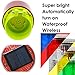 Aolyty Solar Strobe Warning Light 360 Degree Super Bright Waterproof IP54 for Construction Traffic Dock Marine Light Control Flashing (Red)