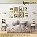 Langdon House 5x7 Picture Frames (Gold, 6 Pack), Contemporary Glam Photo Frames 5 x 7, Wall Mount or Table Top, Celebration Collection