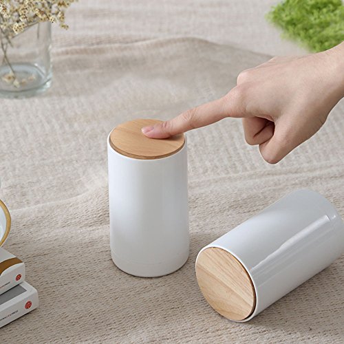 H&xy Automatic Pop-up Cotton Bud Swabs Toothpick Holder Dispenser Case