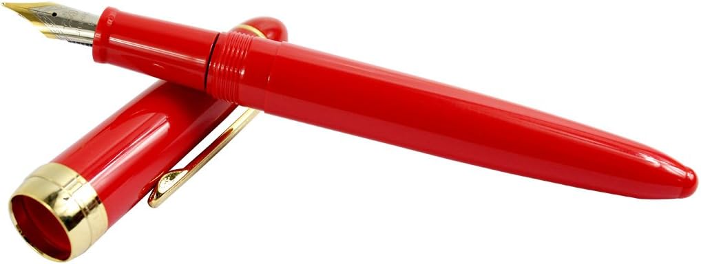Gullor Jinhao 992 Plastic Fountain Pen Golden Clip, 6 Colors, 6PCS - Image 5