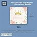 100 Pack Pink Princess Paper Napkins for Kids Birthday Party (2-Ply, 6.5 x 6.5 In)