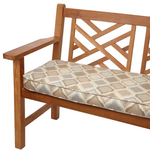 48 Inch Outdoor Bench Cushion Pillow Perfect Cabana Black White 48