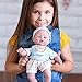 Adora PlayTime Beary Blue Washable Soft Cuddly Body Play Baby Doll with Polka Dot Fleece Blanket Bundle, 13