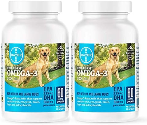DVM Pharmaceuticals Free Form Snip Tips Omega-3’s for Med/lg Dogs (2 Pk 60cap)