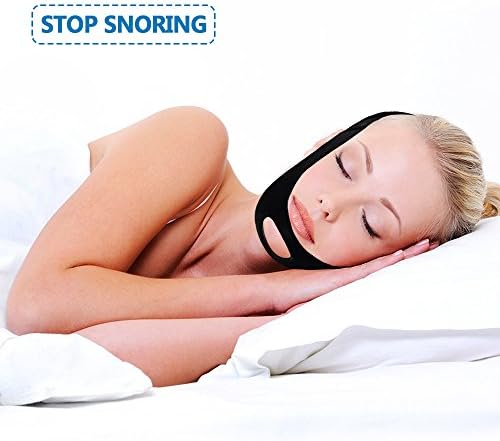 Gfine Comfortabe Adjustable Stop Snoring Chin Strap Natural and Instant Snore Relief Supporter Stop Snoring Sleep Aid W/Bonus Sleep Success Program
