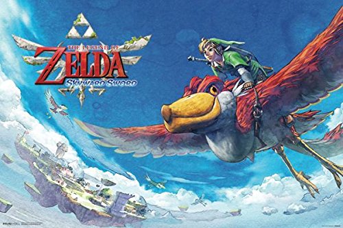 Pyramid America Zelda Skyward Sword Flying Cool Wall Decor Art Print Poster 18x12