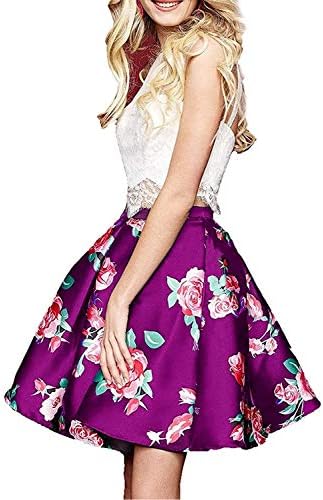 Aurora Bridal Women's Floral Print 2018 Homecoming Dresses Long Formal Prom Party Gown 559