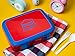 Bizz Large Travel Bento Box Set Lunch Boxes with Utensils, Kids Adults Removable Microwaveable, Dishwasher Safe Tray (2-Pack) Lunchbox Portable Portion Control Meal Prep Containers Reusable BPA Free