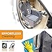 PawSeat Car Mat | Prime Grade Waterproof Nylon Tarps Fabric Dog Car Mat Hammock to Protect Car Seat from Pet Hair or Mud | Effortless Installation | Grey | 163.4