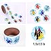 Colored Animal,Tropical Fish,Solar System,Star Stickers,Children Kids Stickers Roll for Kids Party Favor,Girl Boy Birthday Gift,Teachers, Game Prizes,Novelty Toys(4 Roll of 400 Stickers)