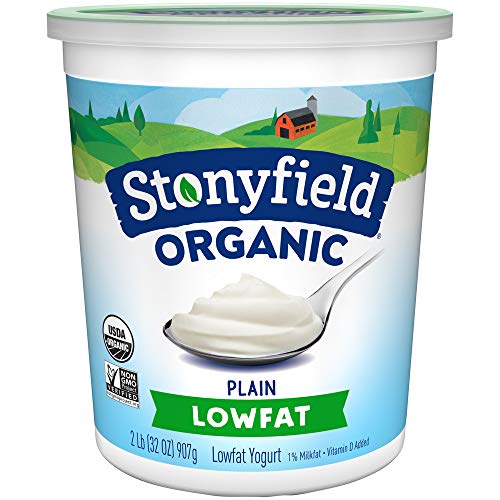 Stonyfield Farm Yogurt, Plain, Low Fat, 32 oz