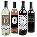 Big Dot of Happiness Gold Tassel Worth The Hassle - 2021 Graduation Party Decorations for Women and Men - Wine Bottle Label Stickers - Set of 4