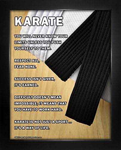 Framed Karate 8” x 10” Sport Poster Print