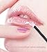 Ohuhu 200PCS Disposable Lip Brushes Lipstick Gloss Cotton Wands Applicator, Bonus 5 OPP Travel Bags