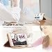 FYY Leather Case with Mirror for iPhone 6S/iPhone 6, Leather Wallet Flip Folio Case with Mirror and Wrist Strap for iPhone 6S/iPhone 6 Rose
