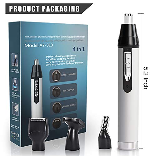 image for Berepo Nose Hair Trimmer - Electric Eyebrow and Facial Hair Clippers 4