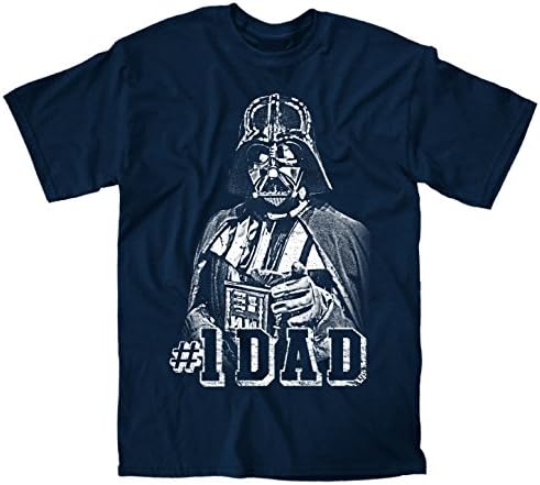 MightyFine Star Wars Darth Vader #1 Dad Father Classic Pose Men's Adult Graphic Tee T-Shirt
