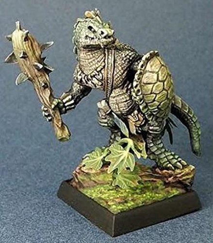 Lizardman with Club and Shield by Reaper