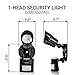 Hyperikon LED Security Light, Black, 10W (75W Equivalent) Outdoor Motion Sensor Light, 900lm, 5000K (Crystal White Glow), Waterproof IP65 & UL, 100° Beam Angle, CRI 80+, Adjustable Head, 120v
