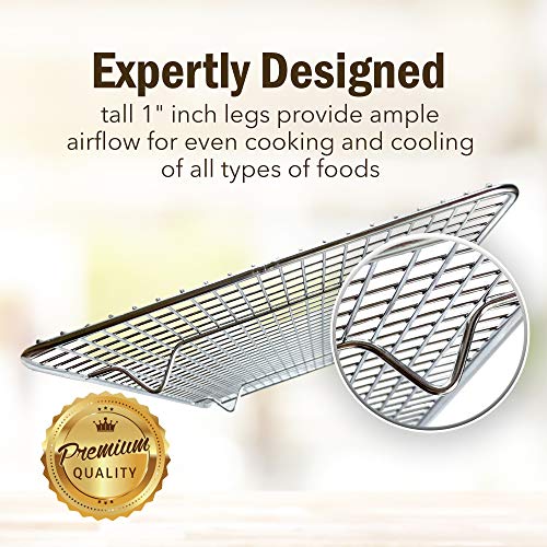 image for KITCHENATICS Jelly Roll Aluminum Cookie Pan Tray with 304 Stainless St