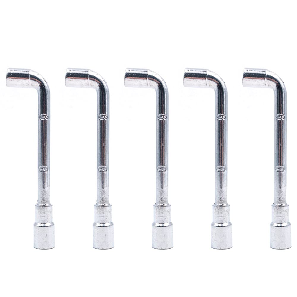 DollaTek 5pcs L-type socket mini wrench double-head perforated for 6mm nozzle MK8
