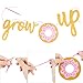 Sidpro Glitter Donut Party Pack - Banners, Garland, Wall Decorations for Happy Birthday Celebrations
